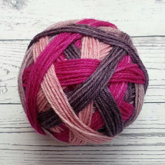 Big Drover Self Striping sock 8ply/DK 'Stella'