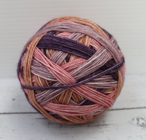 Drover Self Striping 4ply/Fingering 'Clementine'