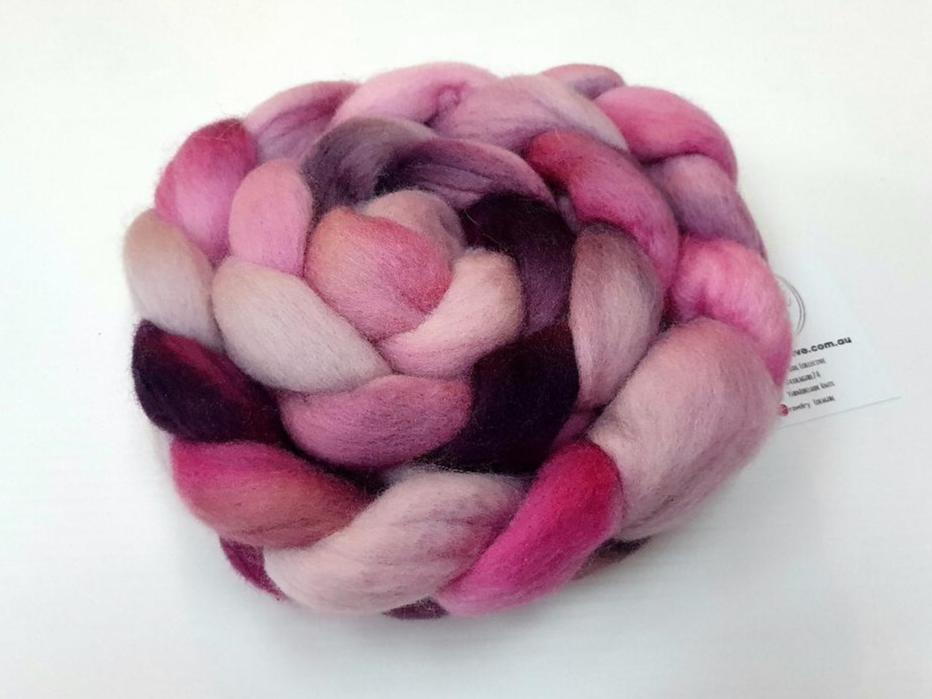 Hand Painted  Roving Merino/Corriedale-Giselle