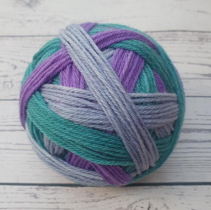 Big Drover Self Striping Sock 8ply/DK 'Allegra'