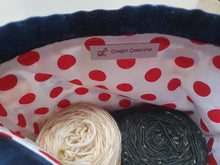 Load image into Gallery viewer, Draw String Project Bag Medium - Owls