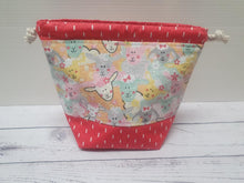 Load image into Gallery viewer, Draw String Bag Small - Orange Sheep