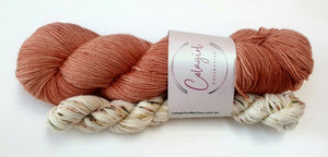 Sock Set Swagman 4ply/Fingering 'Warm Peach & Durum'