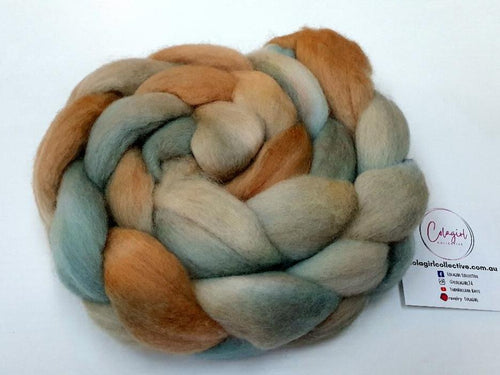 Hand Painted Roving Merino/Corriedale-Jada