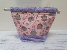 Load image into Gallery viewer, Draw String Project Bag Medium - Pusheen