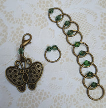 Load image into Gallery viewer, Stitch Marker Set Bronze Butterfly