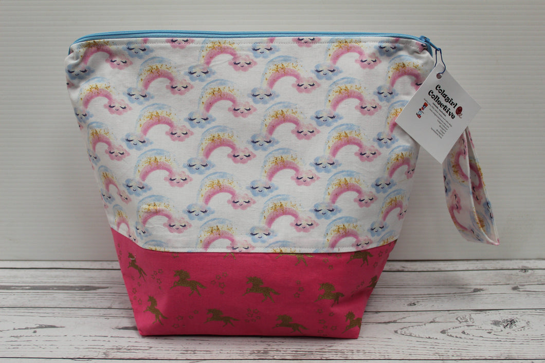 Project Bag Large 'Rainbows & Unicorns'